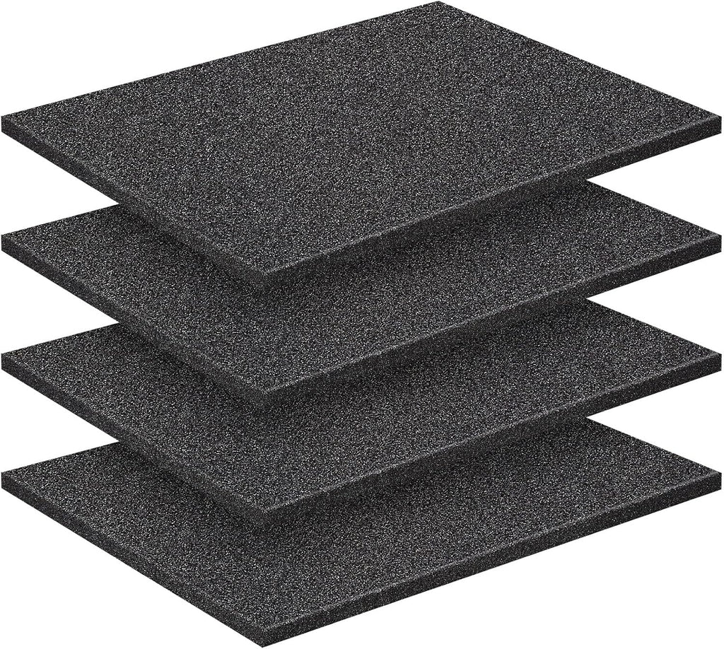 4 Pcs 16" x 12" x 0.5" Polyurethane Foam Sheet for Case Toolbox