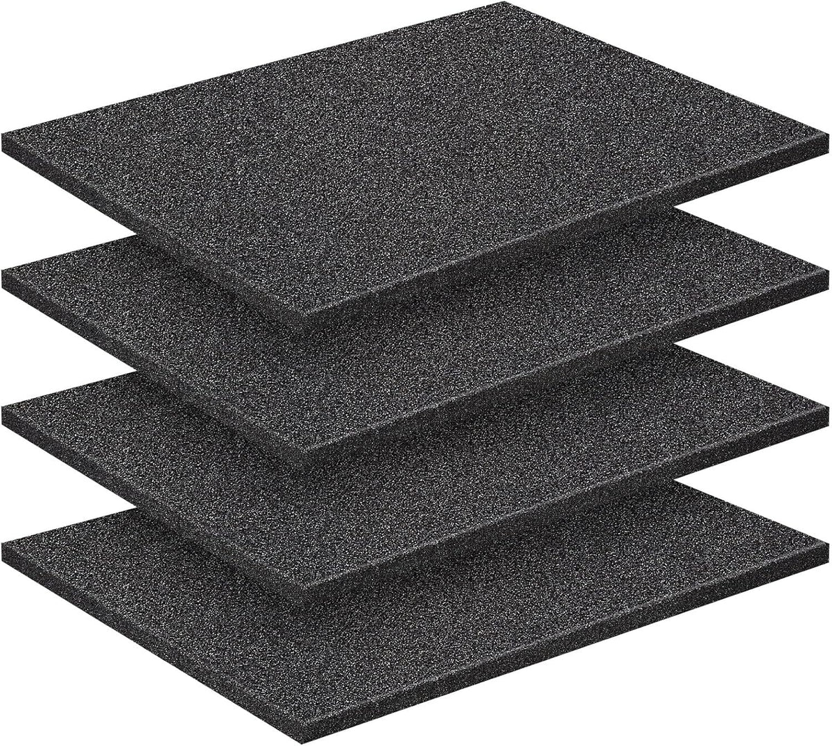 4 Pcs 16" x 12" x 0.5" Polyurethane Foam Sheet for Case Toolbox