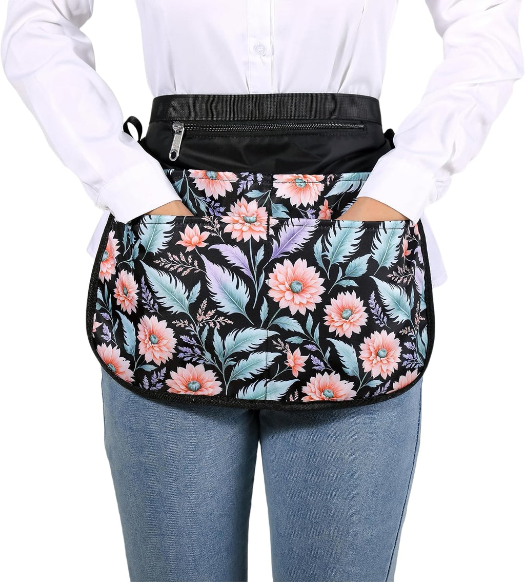 Barber Apron with 5 Pockets, Waterproof and Bleach-proof Hair Stylist Apron for Men and Women
