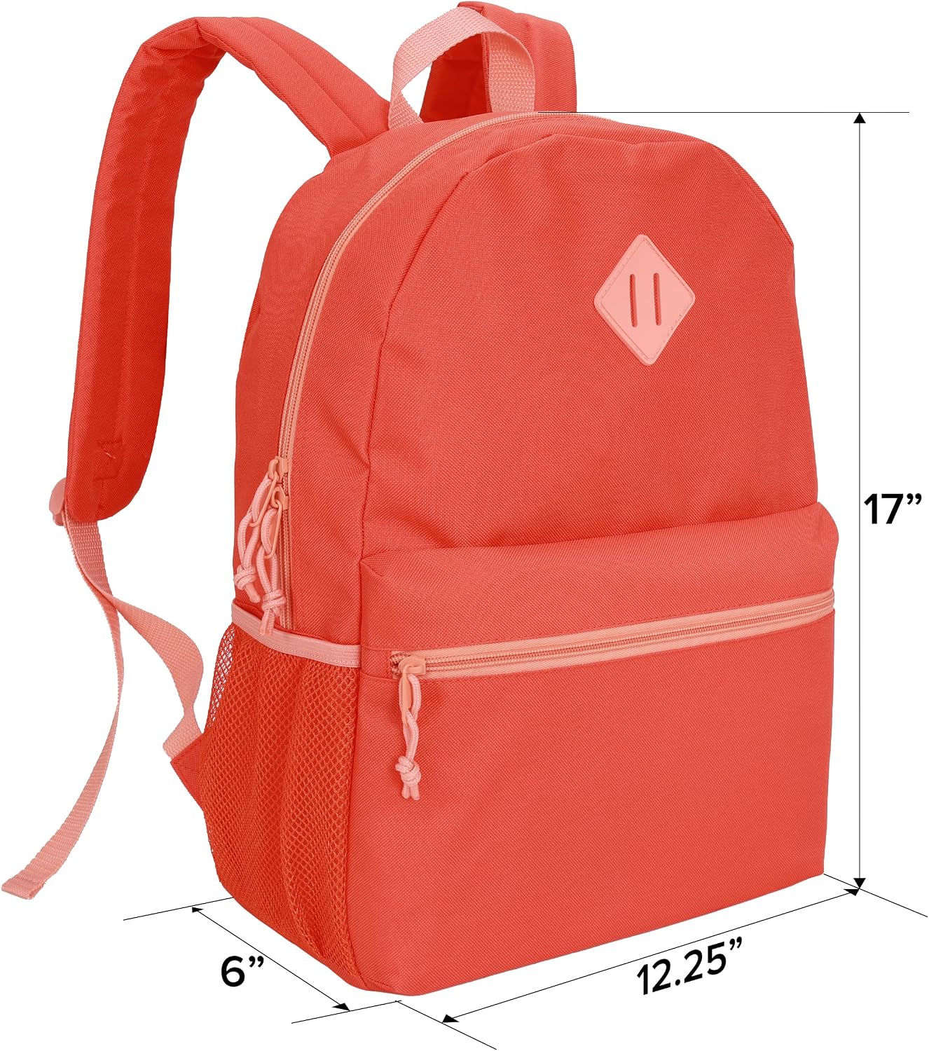 24-Pack 17" Bulk Backpacks for School, Assorted 12 Colors, Durable Bookbags for Students, School Drives, Donations