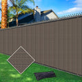 6ftx25ft Privacy Fence Screen Heavy Duty 170 GSM Windscreen & Dustproof Fabric Privacy Screen Covering Mesh Fencing
