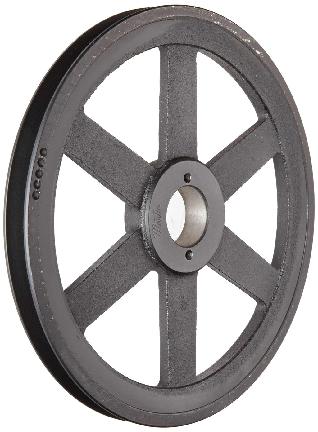 Martin BK120-H FHP Sheave, MST Bushed, 4L/5L or B Belt Section, 1 Groove, 1-5/8" Bore, Class 30 Gray Cast Iron, 11.75" OD, 2111 max RPM, 11 Datum/11.4 Datum