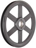 Martin BK120-H FHP Sheave, MST Bushed, 4L/5L or B Belt Section, 1 Groove, 1-5/8" Bore, Class 30 Gray Cast Iron, 11.75" OD, 2111 max RPM, 11 Datum/11.4 Datum