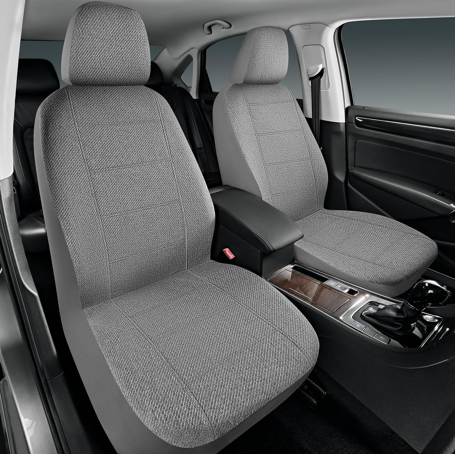 Car Seat Covers for Front Seat, Low Back Heavy Duty Breathable Flax Seat Protector, Airbag, Not Seat Belt Compatible