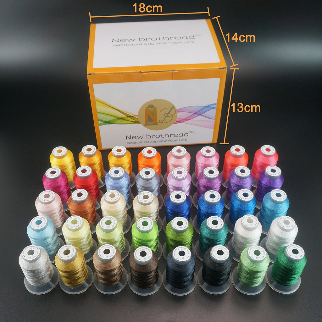 40 Colors Polyester Embroidery Machine Thread Kit
