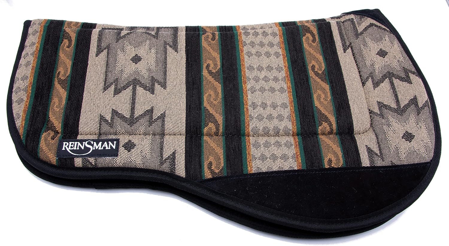 Contoured Trail Pad with Breathable Non-Slip Tacky Too Bottom - Comfortable Durable Shock-Absorbing Stain & UV