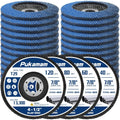 24 Pack Zirconia Flap Discs 4 1/2 for Angle Grinder 40 60 80 120 Grit