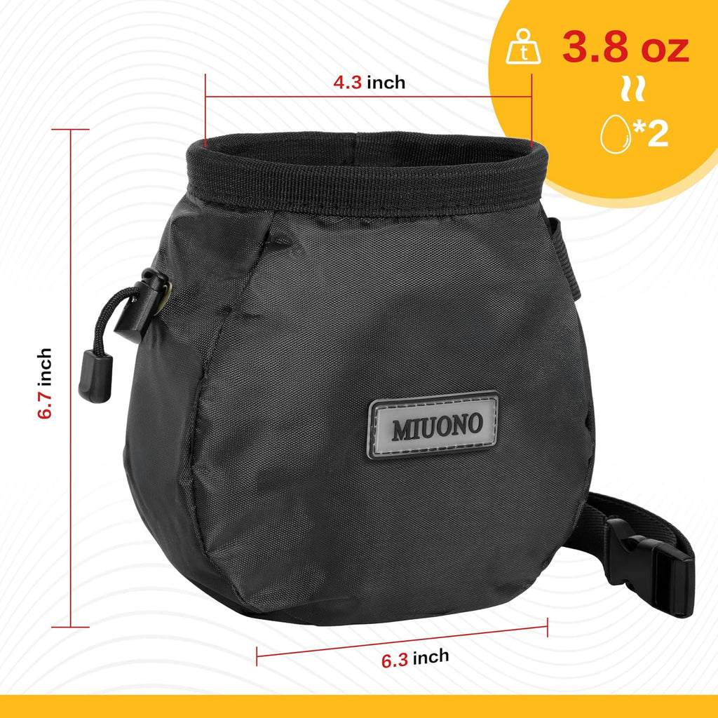Chalk Bag for Rock Climbing, Climbing Chalk Bag Brush Loop and Zippered Pocket for Bouldering, Gym, Cross Fit, Weight