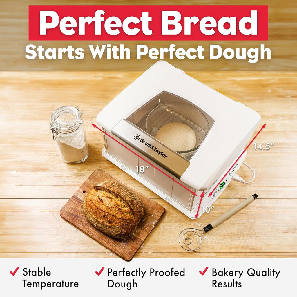 Folding Proofer & Slow Cooker (Proofer w/Accessory Shelf), White