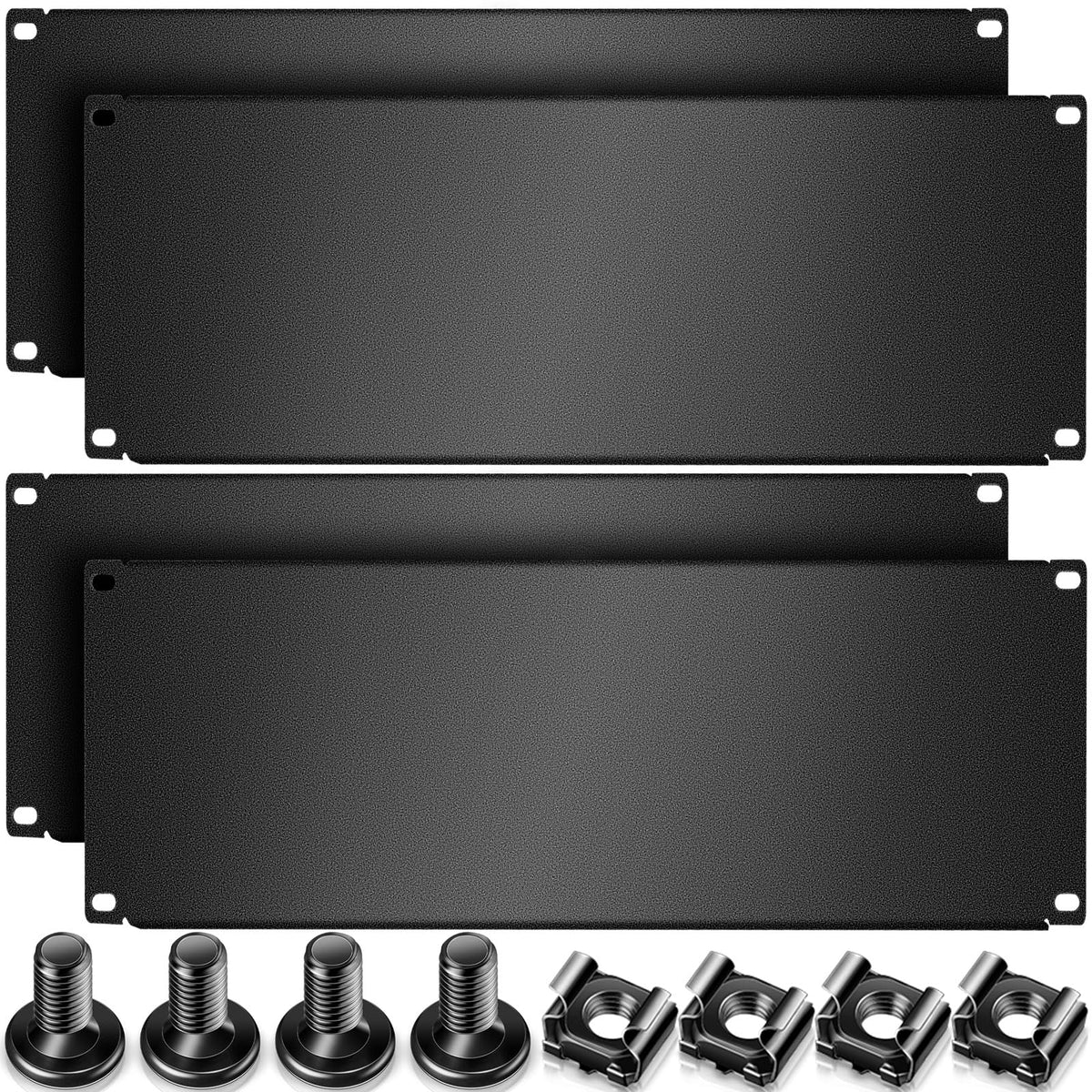 4 Pcs 4u Blank Rack Panel, Metal Server Rack Panel