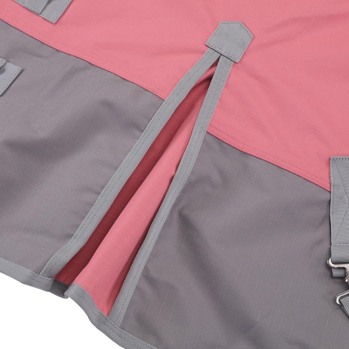 1200D Horse Blanket Waterproof Breathable Turnout (no Filling) Standard Neck Horse Sheet Pink Grey 72IN