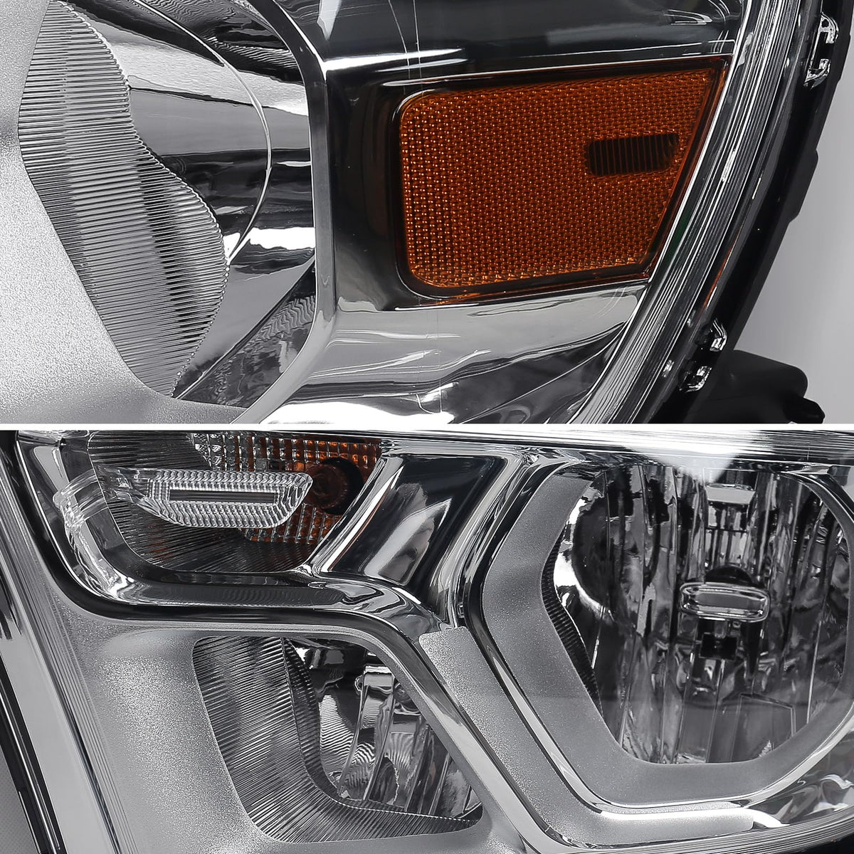 Halogen Headlight Assembly for Dodge Ram 1500 2019-2024 Left Chrome