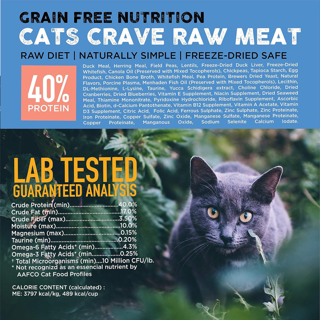 Ultimate Raw : Cat Kibble with Freeze-Dried Raw Whitefish, Duck Liver, Bone Broth, Herring & Superfoods