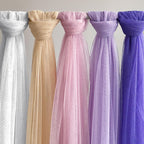 Glitter Tulle Fabric, 60" Wide Light Blue Tulle Fabric 5 Yards