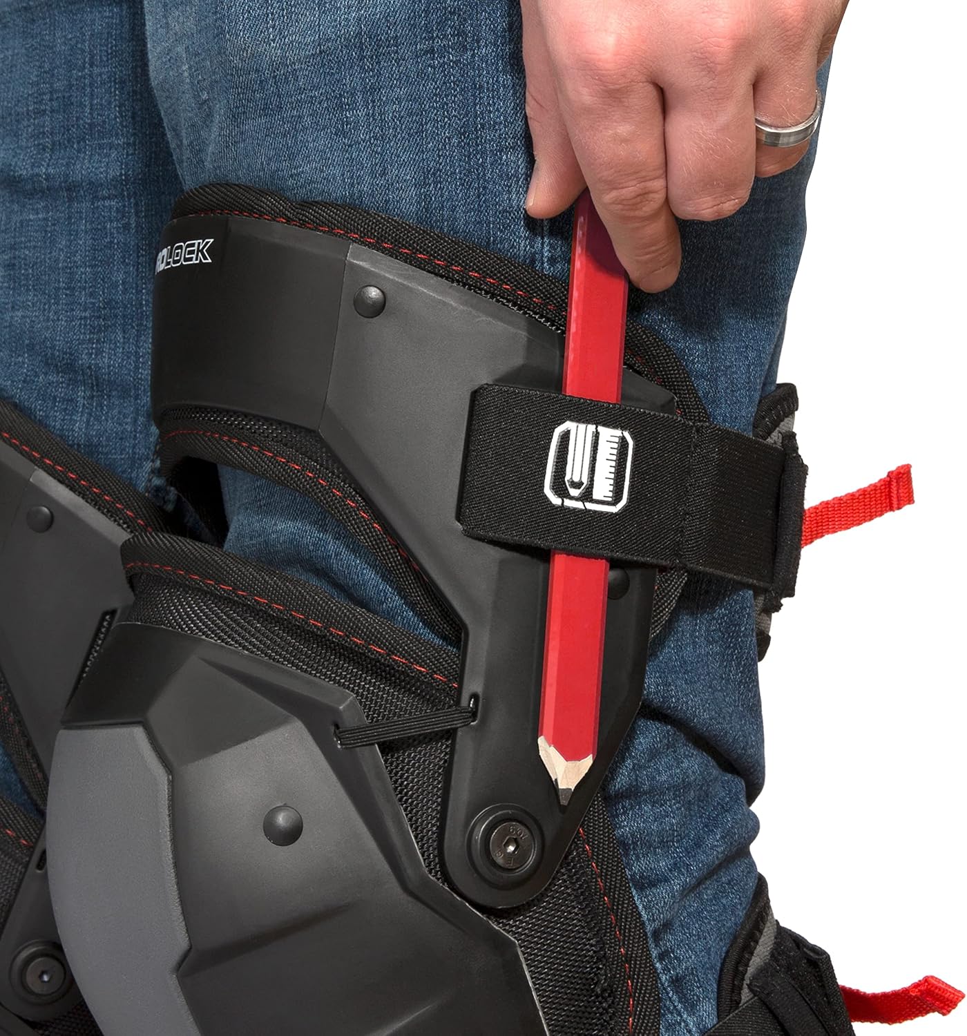 Impact-Absorbing Gel Knee Pads with Thigh Stabilization, Ideal for Flooring/Roofing, Adjustable (1 pair)