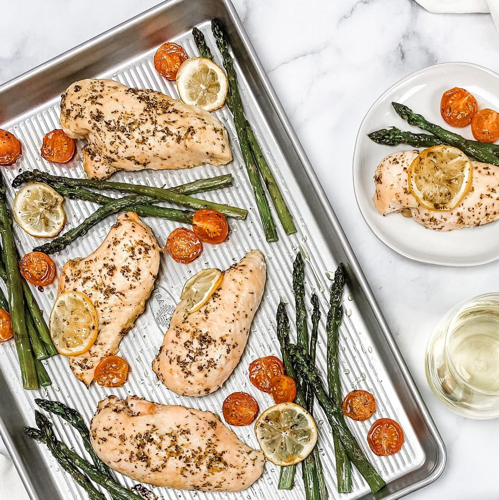 Bakeware Nonstick Extra Large Baking Sheet Pan, Aluminized Steel