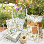 50 Sheets Vintage Wildflower Tissue Paper - 20x28 Inch Wild Floral Art Tissue Spring Wrapping Paper with Delicate