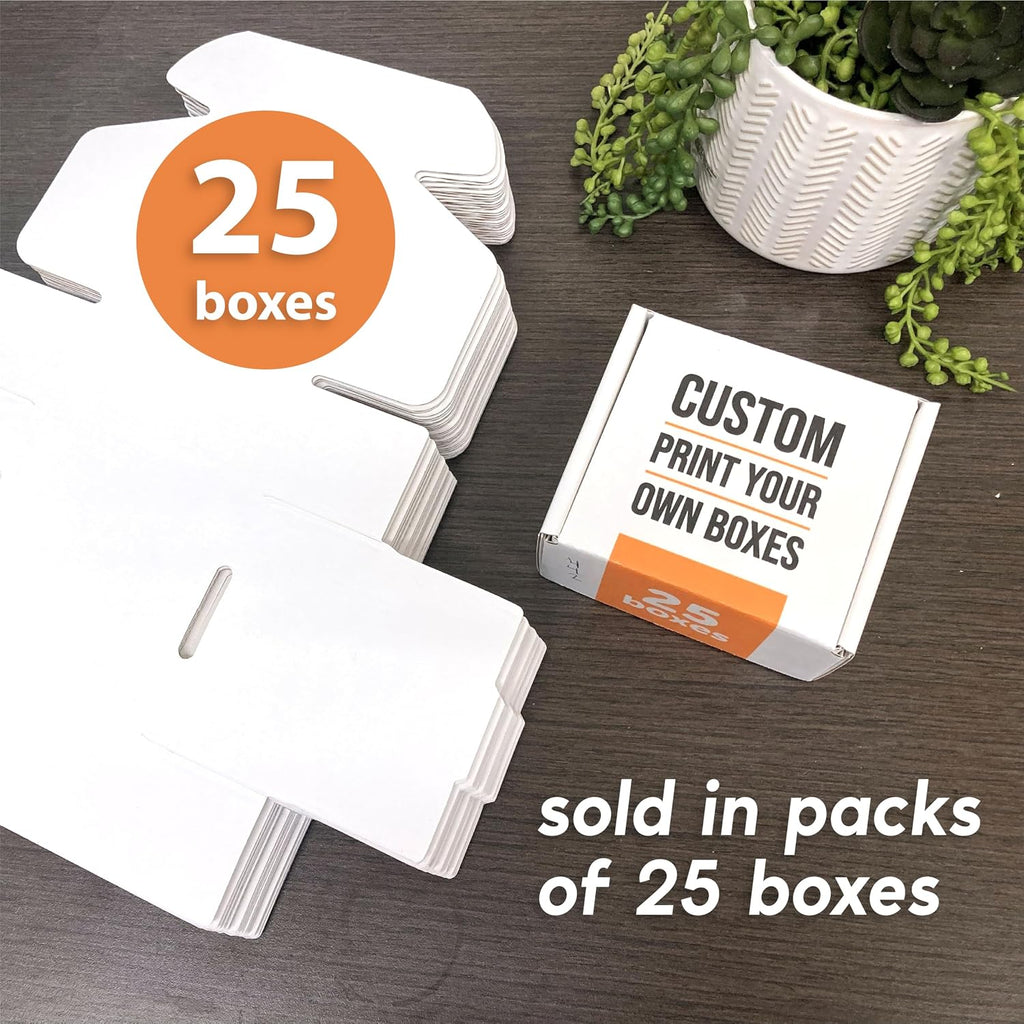 Custom Shipping Boxes (25 Pack) - Printed with Your Logo and Design - Branded Mailer Boxes for Small Business