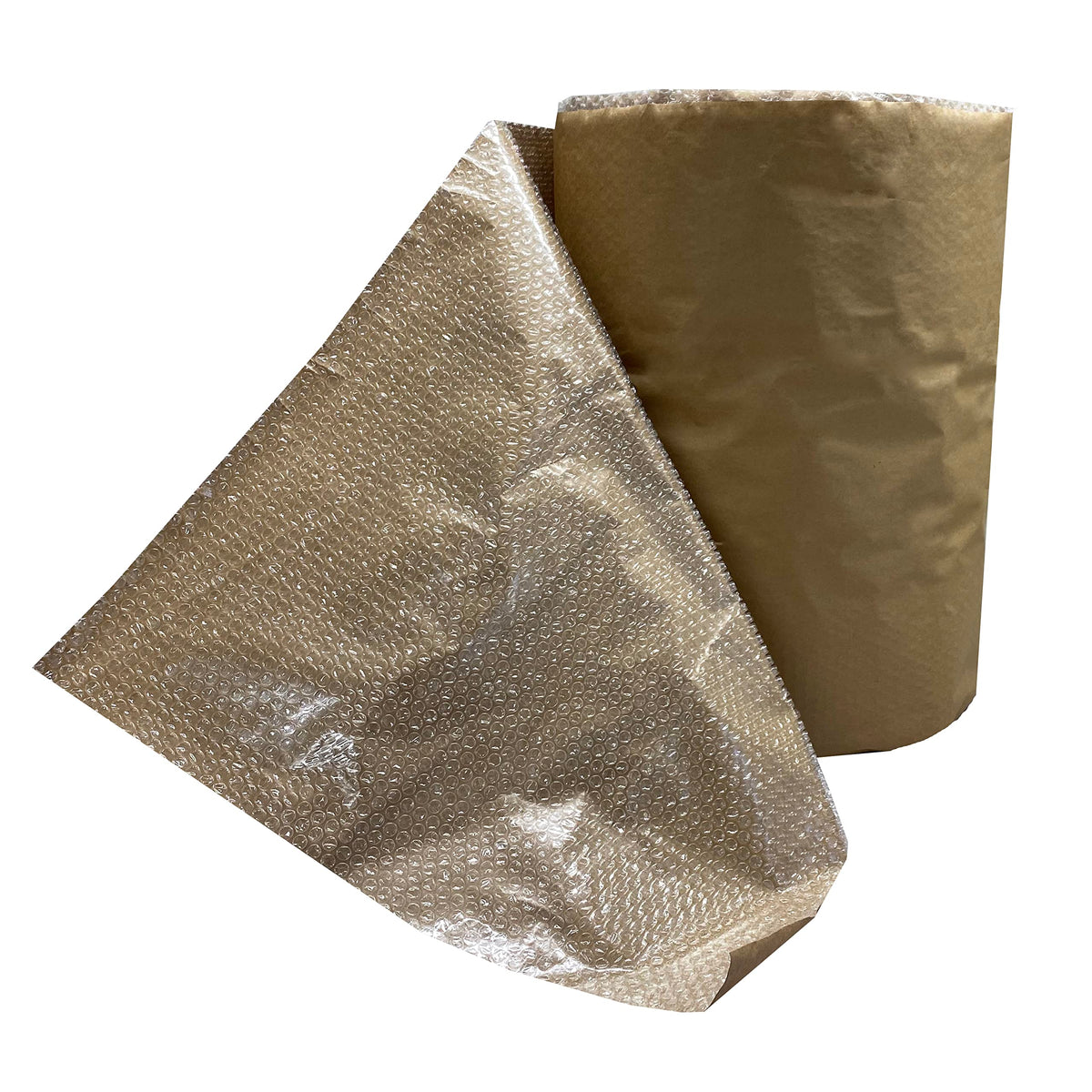 24" x 125' Small 3/16" Kraft-Backed Bubble Roll