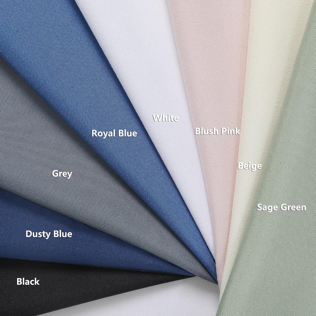 Zora Solid Black Shower Curtain for Bathroom, Fabric Shower Curtain- Soft Cloth & Hotel Spa Quality, Water Repellent