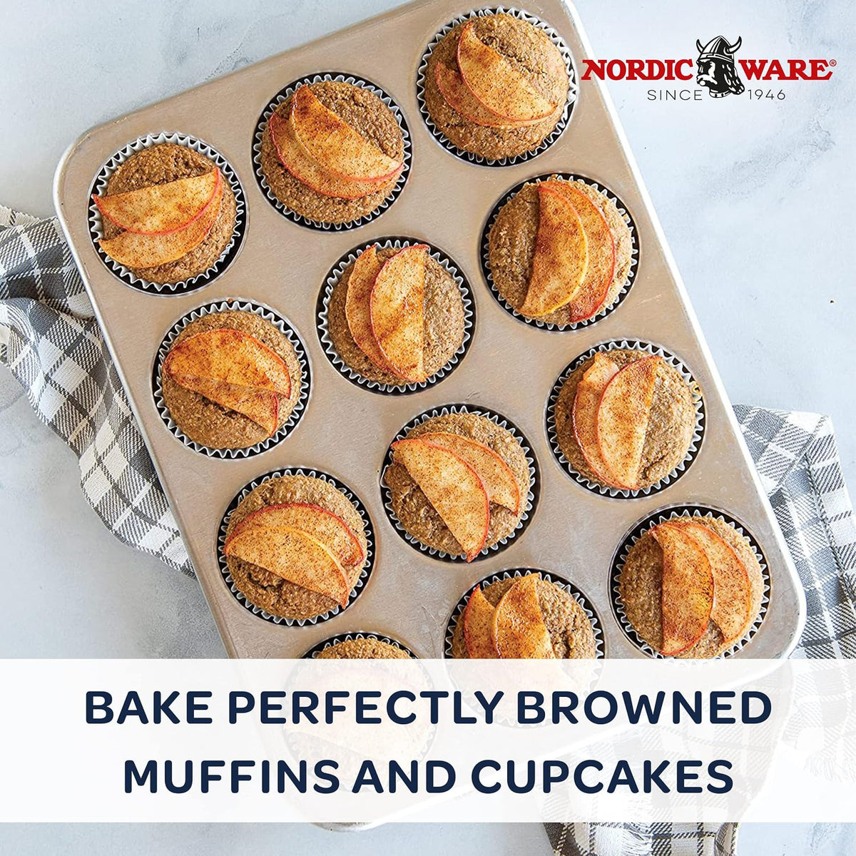 Natural Aluminum Commercial Muffin Pans, 12 Cup and 24 Cup