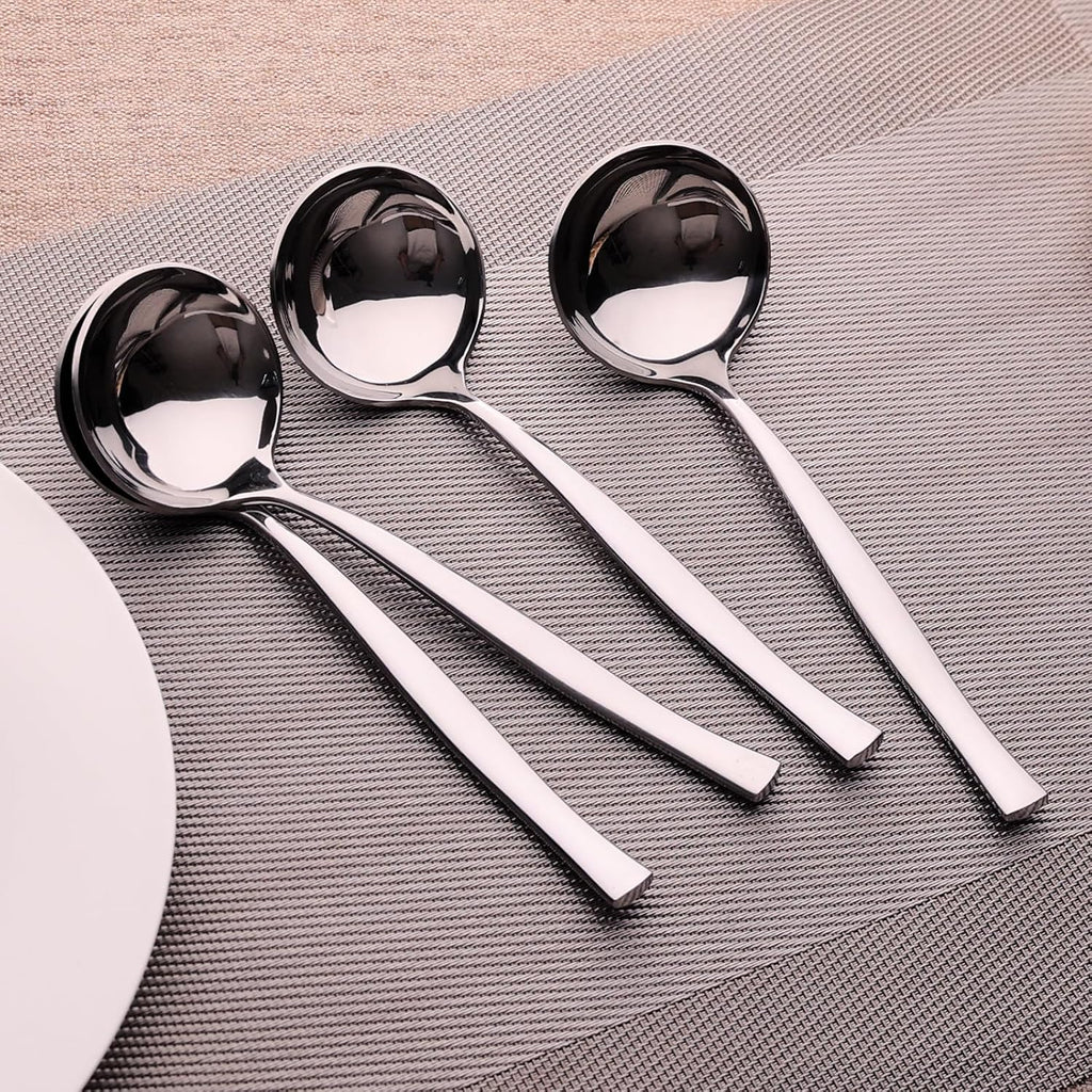 Small Stainless Steel Gravy Ladle, Soup Ladles Serving, 4 Packs | Little Ladle, Dressing Ladles Serving