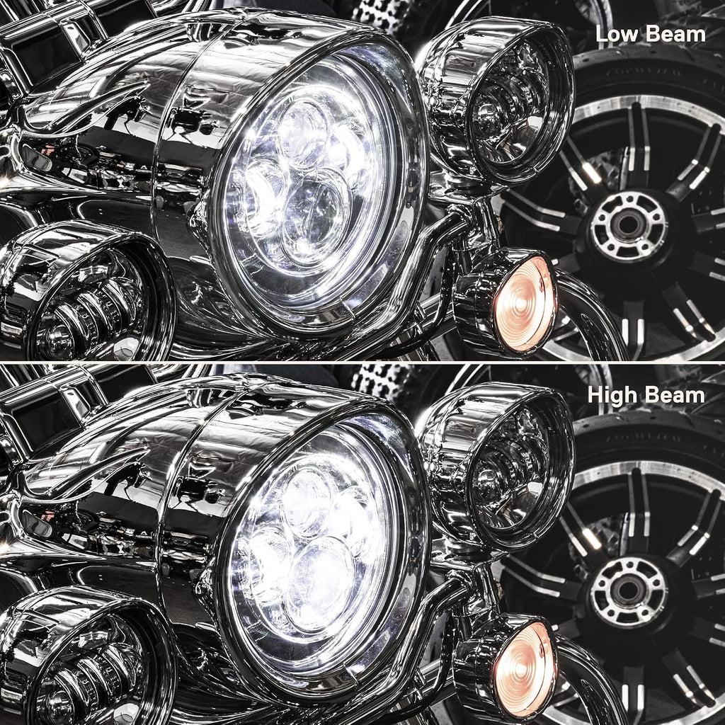 TRUE MODS 7 Inch LED Headlight for Harley Davidson Daymaker Motorcycle Kit