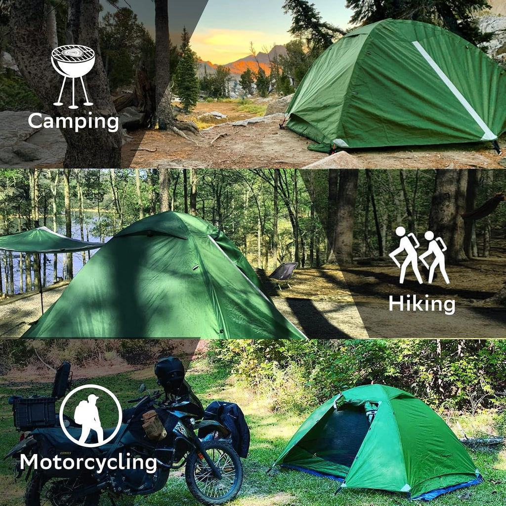 1/1.5/2/3/4/6 Person Lightweight Backpacking Tent, Camping Tent | Aluminum Pole, PU 5000, Easy Setup Tent