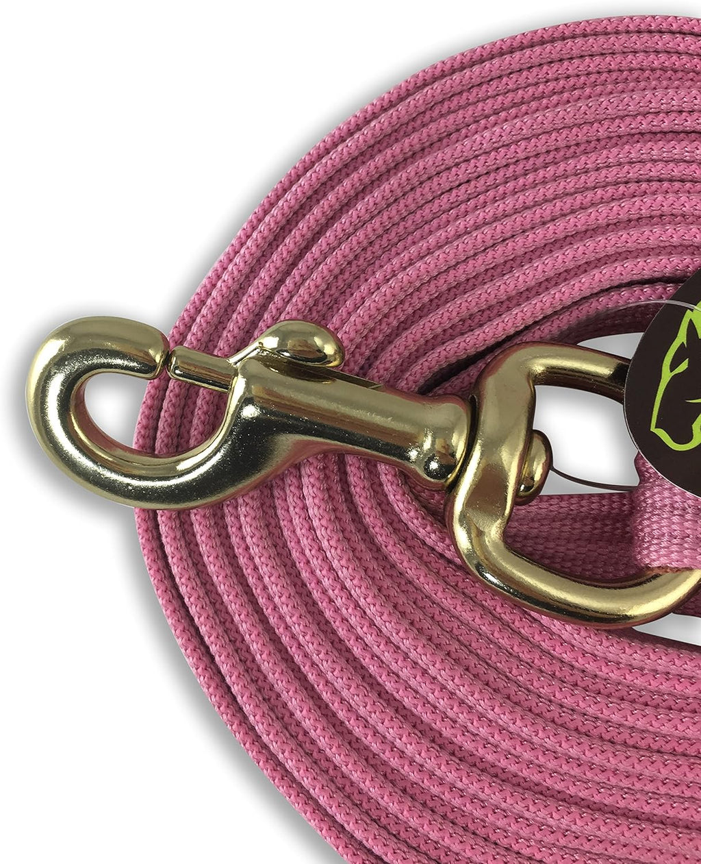 Lunge Line for Horses Cotton Horse Lunge Line with Bolt Snap & Rubber Stop (Pink, 24')