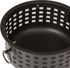 27 inch Steel Round Lattice Fire Pit, Easy to Assemble