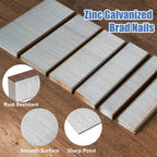 Galvanized 18 Gauge Brad Nails Brown T-head 3/4 Inch 1000-Pack