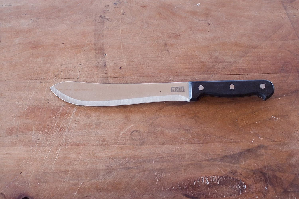 10-Piece Game Processing Knife Kit, 8" Butcher, 6" Cleaver, 5.3" Fillet, and 4.2" Skinning Knives, Adjustable 12.25"