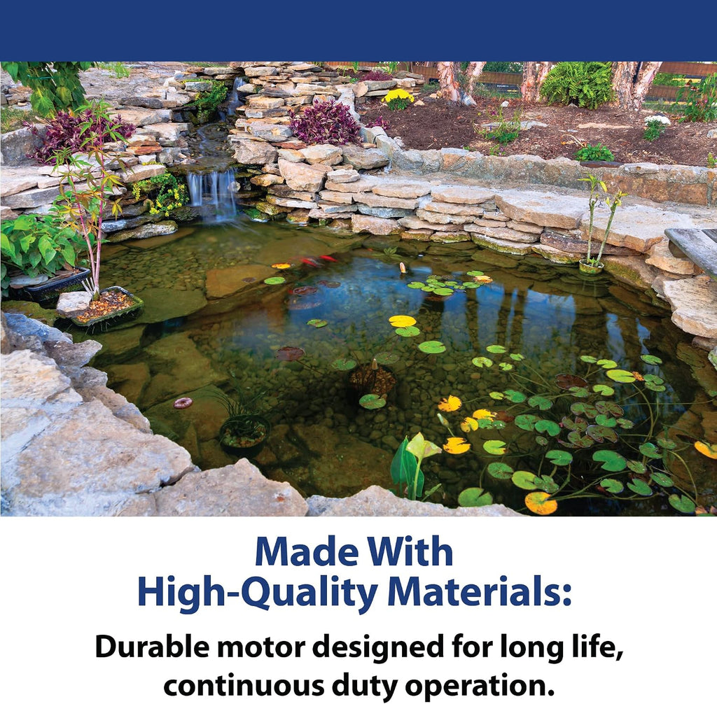 RapidFlo Submersible Outdoor Water Pump, 3000 GPH