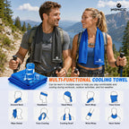 4 Pack Cooling Towels, 40"x12", Ice Cool Towels for Neck & Face