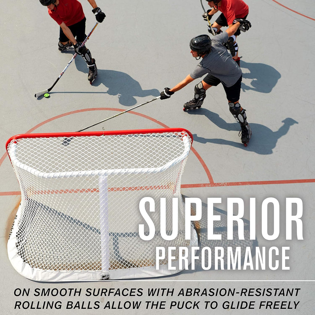Franklin Sports NHL Street Hockey Puck - X3 Roll-a-Puck Outdoor Roller Hockey Puck - Official Size Street Hockey Puck