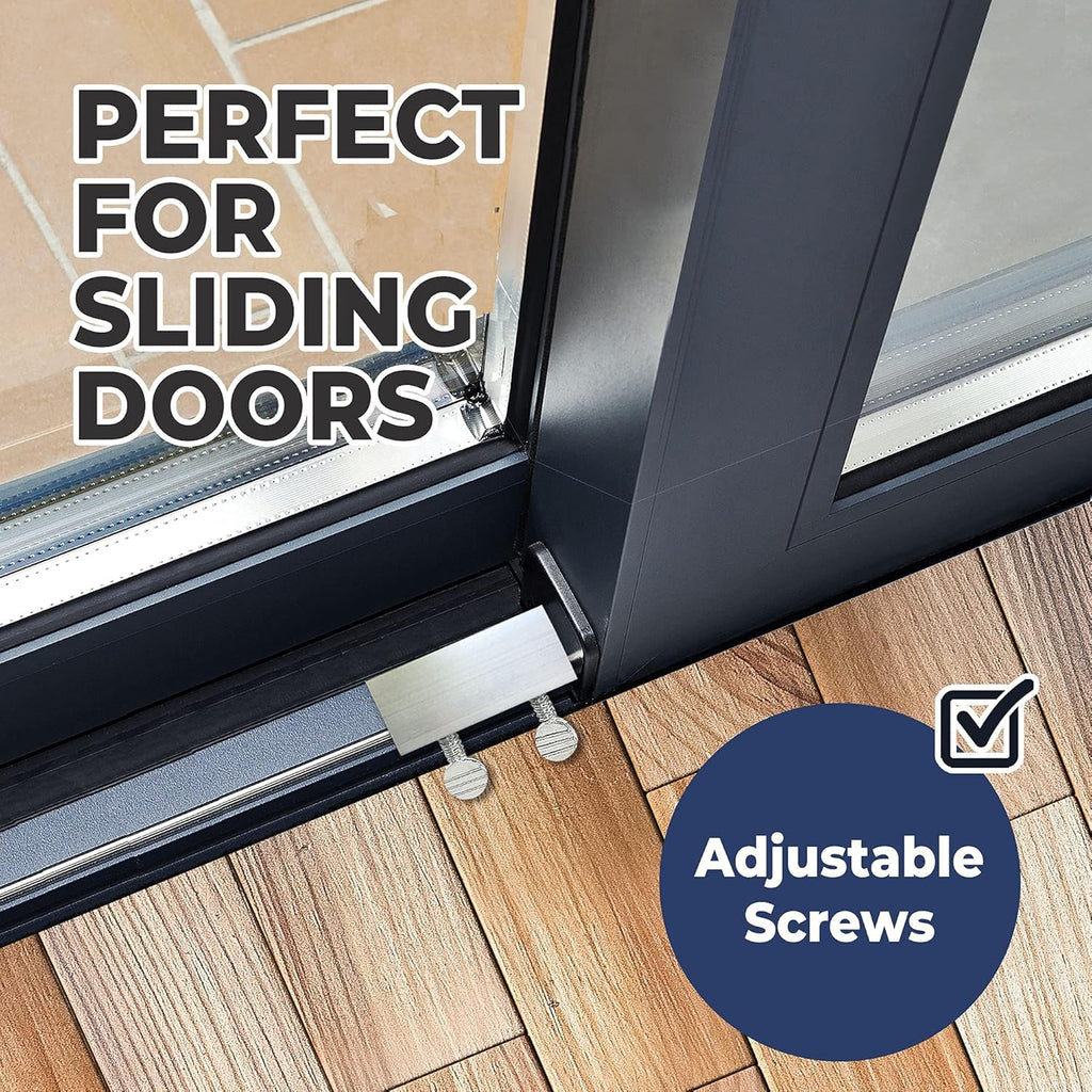 Window Locks, 10 Pack for Vertical and Horizontal Windows, Sliding Window Locks, Adjustable Aluminum Stoppers