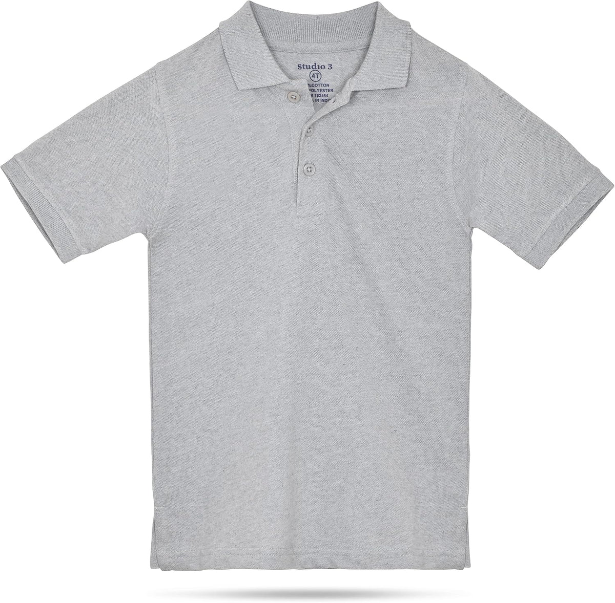 Boy’s - 4-Pack School Uniform Short and Long Sleeve Pique Polo Shirts