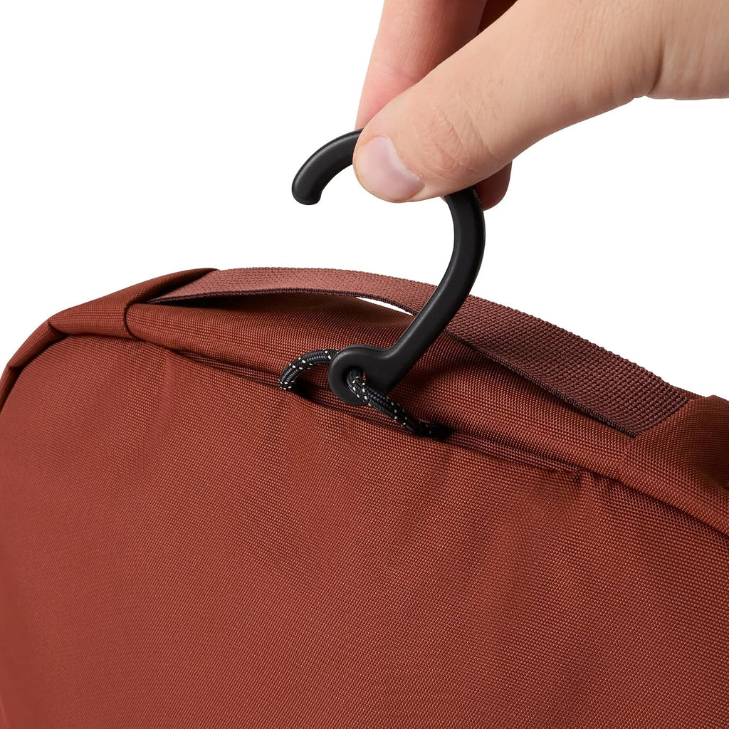 Bellroy Hanging Toiletry Kit (hanging 3 liter toiletry bag for men and women, and designed for travel) - Clay