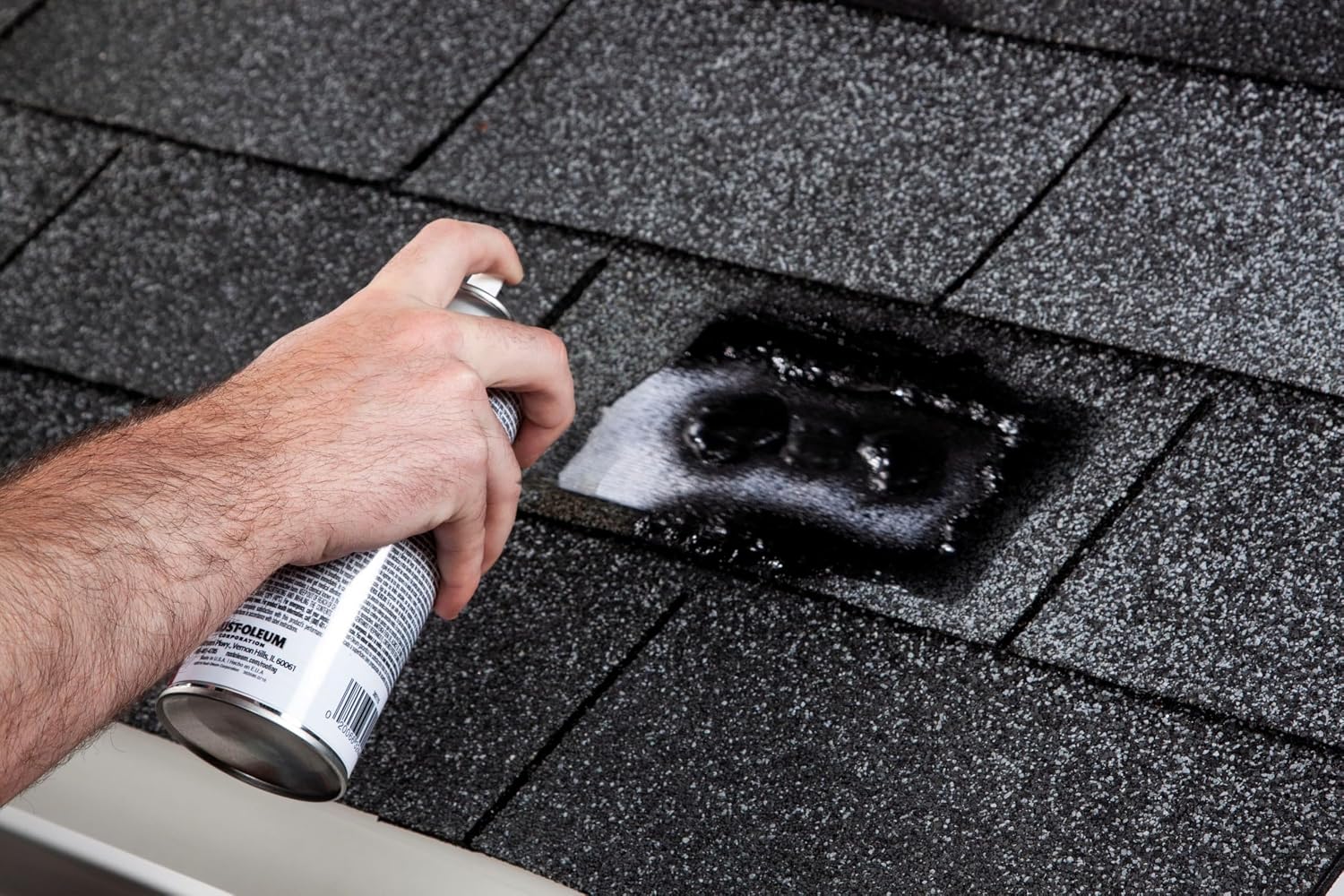 Triple Thick Roof Patch and Sealer Spray, 13 oz, Black