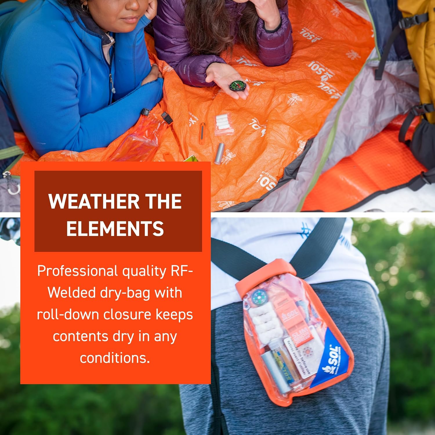 S.O.L. Waterproof Bag Scout Survival Kit