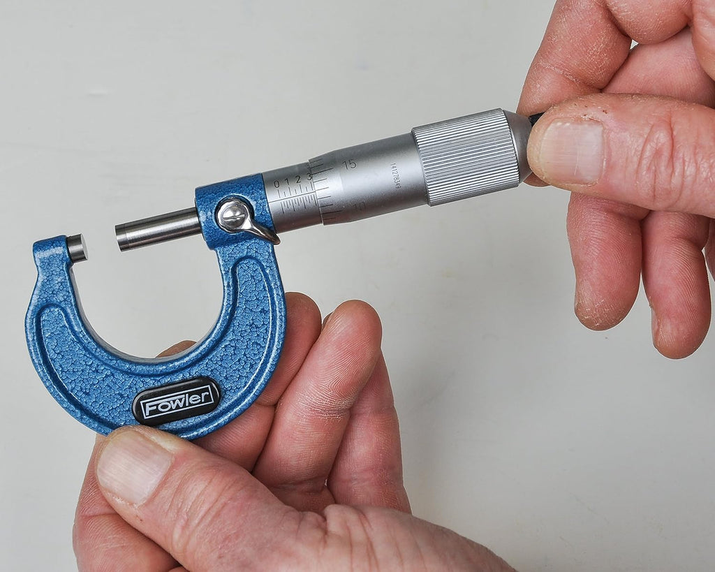 Fowler 52-253-001-1, Premium Outside Inch Micrometer with 0-1" Measuring Range