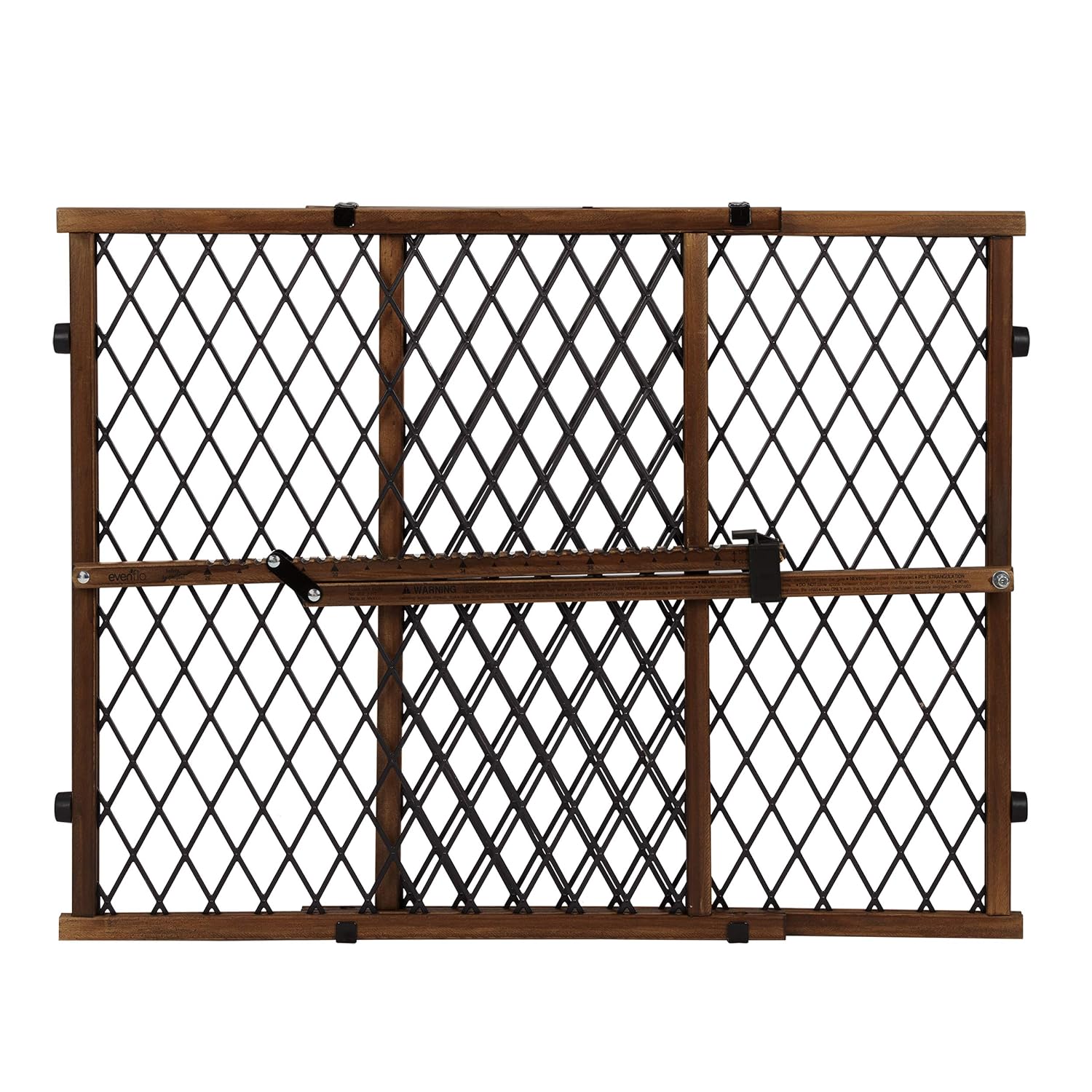 Position & Lock Adjustable Wood Baby Gate (Farmhouse Collection)