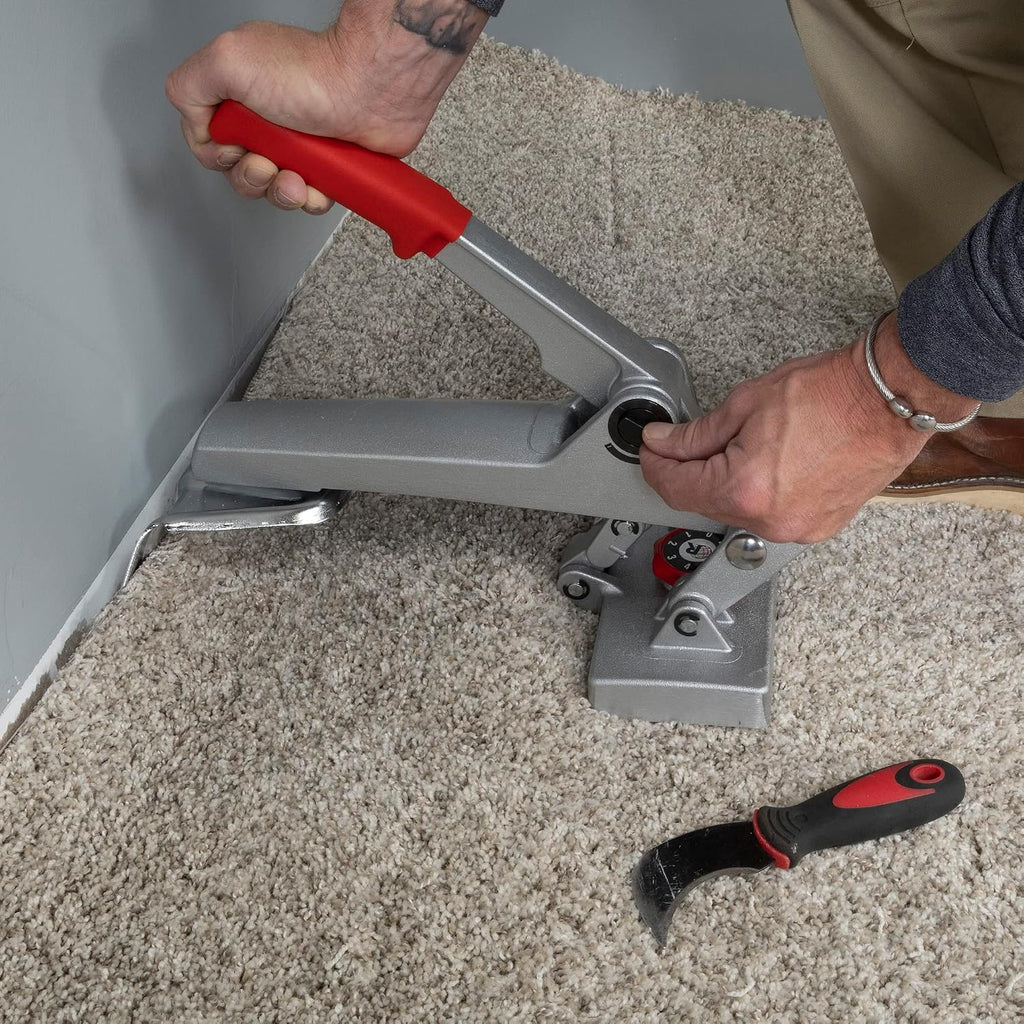 ROBERTS 10-128 Locking Handle Mini Carpet Stretcher for Pattern Matching and Seam Repair
