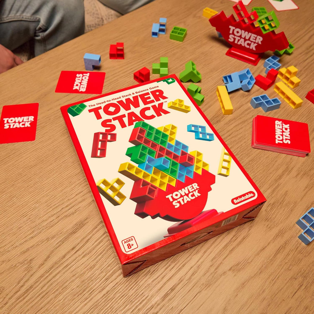 Tower Stack by Relatable - PAL Award 2025 Winner, Exciting Tower Game for Family Game Night, Building Toys for Kids