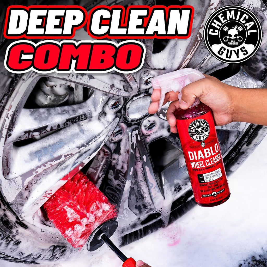 Diablo Brake Dust & Wheel Cleaner Spray for Rims, 2 x 16 oz | pH-balanced spray lifts brake dust and road grime from
