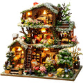 DIY Miniature House Kit for Adults Mini House Snow Tree House