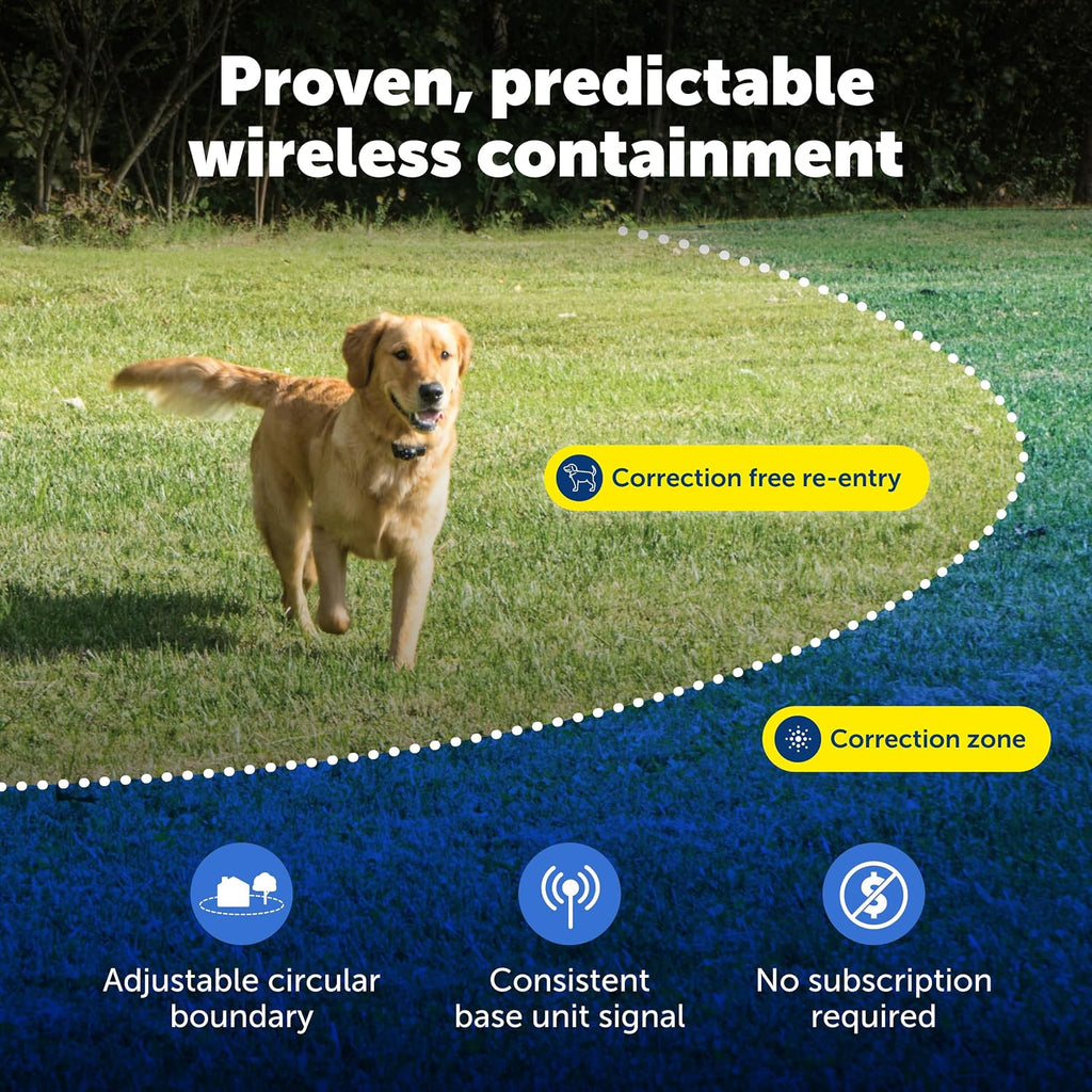 Wireless Pet Containment System, Up to 1/2 Acre
