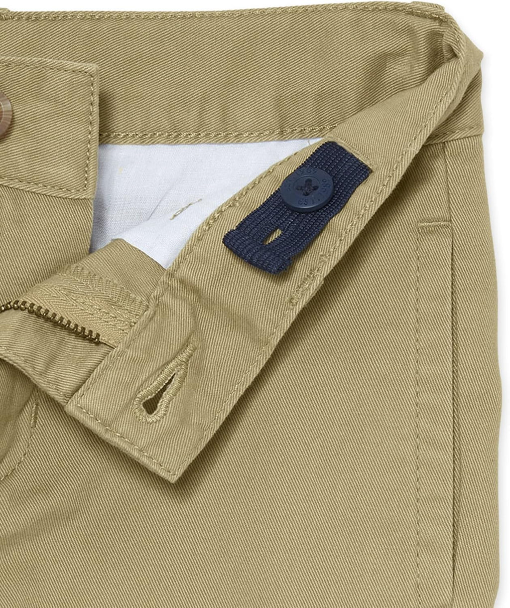 Boys Stretch Chino Pants, Flax Single, 18 US
