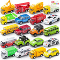 20PCS Die Cast Pull Back Cars, Metal Toy Cars, Car Toys Bulk, Vehicle Set for Toddlers, Kids Party Favors, Cake