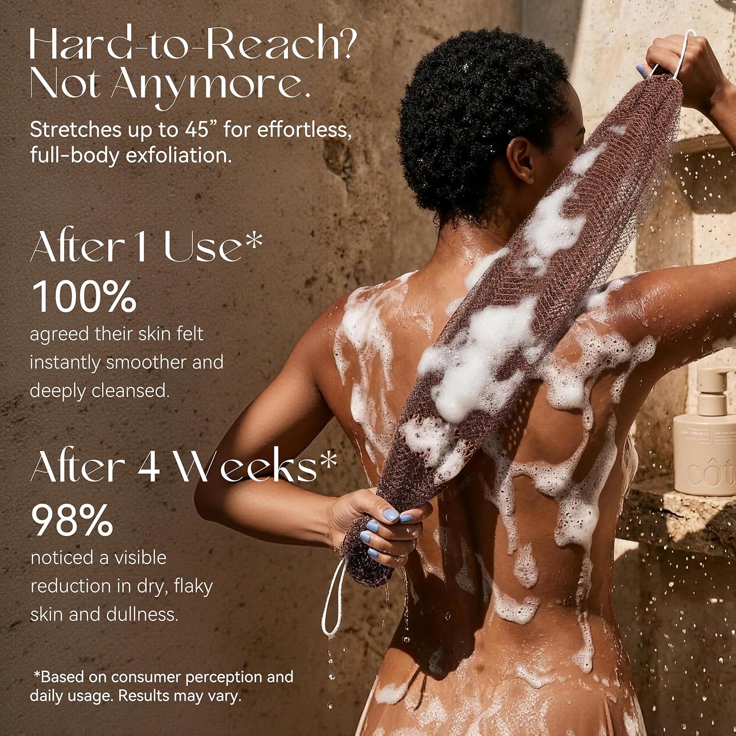 African Net Sponge Authentic, Shower Loofah Exfoliating Bath Sponge, Body Scrubber for Women and Men Daily Use Body